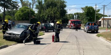 Cañada de Gómez: Choque de dos automóviles con lesionados