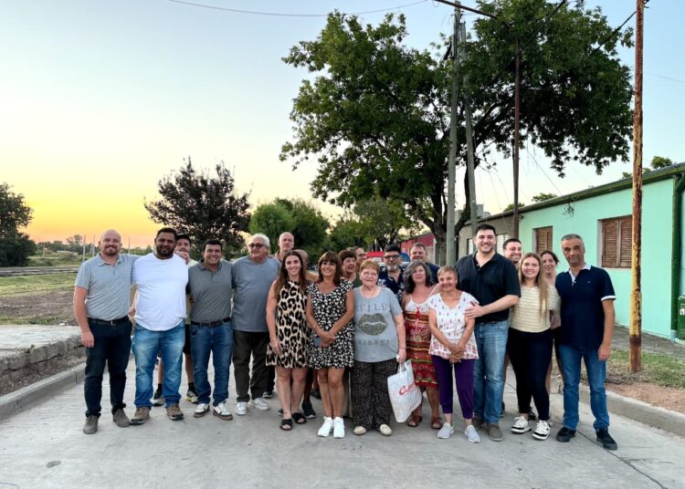 La municipalidad de Cañada de Gómez inauguró el pavimento de calle Maiztegui
