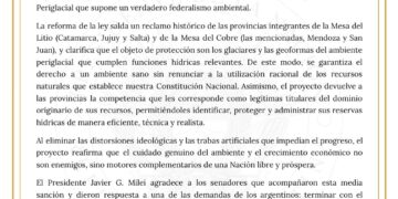 Media sanción para la Ley de Glaciares en Argentina