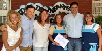 El intendente Chale y el senador Rasetto entregaron un aporte de FANI por más de $23 millones al jardín Rayo de Sol