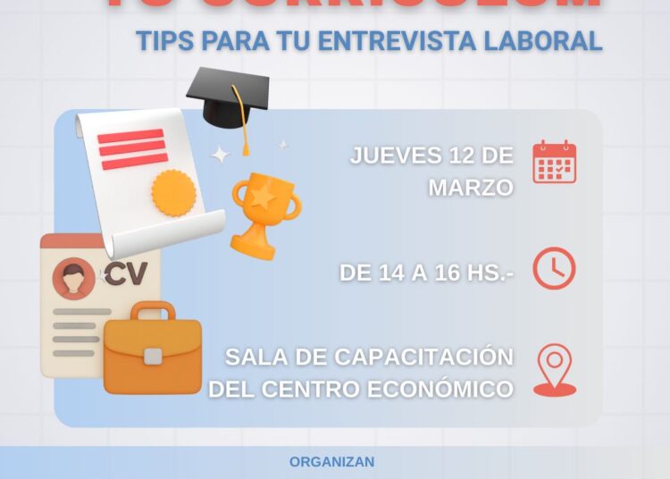 El Centro Económico de Cañada de Gómez convoca a la Charla: Cómo elaborar tu Curriculum