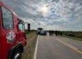 Accidente de tránsito entre dos vehículos sobre ruta 91