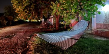 Lo que dejó la tormenta en Cañada de Gómez