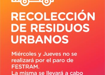 Recolección de residuos en Cañada de Gómez debido al paro de Festram del miércoles y el jueves