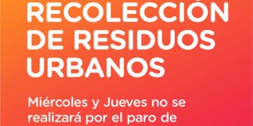 Recolección de residuos en Cañada de Gómez debido al paro de Festram del miércoles y el jueves