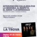 Cañada de Gómez conmemora el día de la Memoria con una intervención artística y el espectáculo de la trova