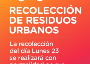 LUNES 23 LA RECOLECCIÓN DE RESIDUOS DOMICILIARIOS EN CAÑADA DE GÓMEZ SE REALIZARÁ CON NORMALIDAD