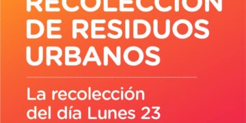 LUNES 23 LA RECOLECCIÓN DE RESIDUOS DOMICILIARIOS EN CAÑADA DE GÓMEZ SE REALIZARÁ CON NORMALIDAD