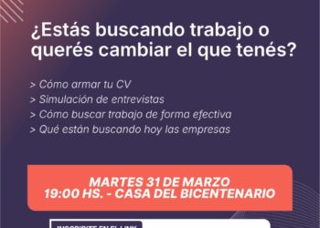La Municipalidad de Cañada de Gómez invita a una charla sobre inserción laboral en la Casa del Bicentenario