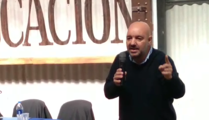 Rodrigo Alonso, secretario general de Amsafe.