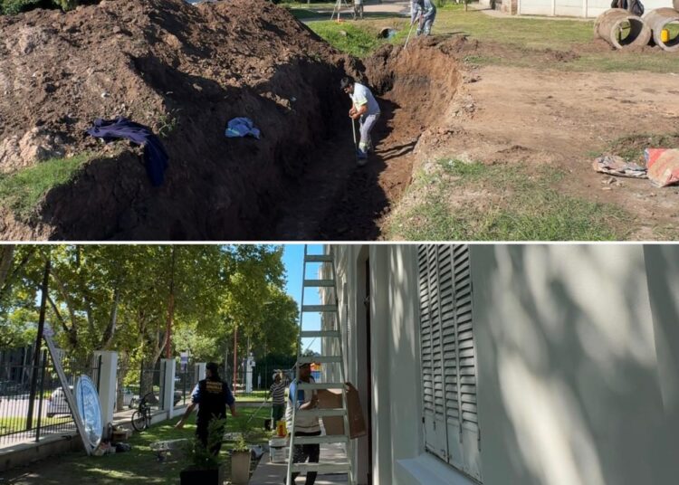 La Municipalidad de Cañada de Gómez continúa ejecutando obras en distintos puntos de la ciudad
