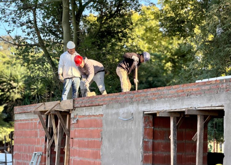 La Municipalidad de Cañada de Gómez avanza con la obra de construcción de nuevos sanitarios en el predio del Museo Histórico Municipal
