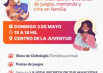 La municipalidad de Cañada de Gómez invita a a disfrutar de “Domingo de Pelos” en el centro de la Juventud