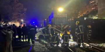 Cañada de Gómez: Un herido grave tras la colisión entre un remis y un tren