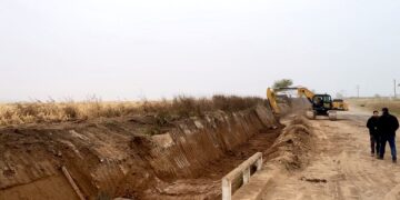 El municipio cañadense avanza con obras hídricas detrás del autoclub para mejorar el escurrimiento y prevenir anegamientos