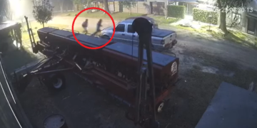 (VIDEO IMPACTANTE) Cañada de Gómez: Dos delincuentes armados a bordo un vehículo intentaron cometer ilícito contra un vecino