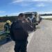 Incendio de un camión a la altura del kilómetro 365 de la autopista
