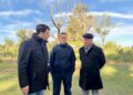 El intendente Chale recibió al ministro de obras públicas para dar comienzo a la obra de la rotonda en el acceso de la autopista