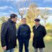 El intendente Chale recibió al ministro de obras públicas para dar comienzo a la obra de la rotonda en el acceso de la autopista