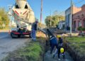 La Municipalidad de Cañada de Gómez continúa con trabajos de infraestructura hídrica en Ruta 9 y calle Tucumán