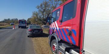 Cañada de Gómez: Falleció conductor de una camioneta al chocar contra un árbol sobre Ruta Nacional Nº 9