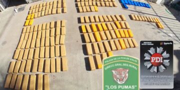 Golpe al abigeato en Serodino: efectivos rurales de Cañada de Gómez secuestran carne ilegal, un arma y 181 panes de marihuana