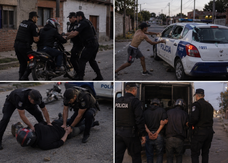 Cañada de Gómez: Un menor y un mayor aprehendidos tras forcejeo con la policía y piedrazos contra los móviles