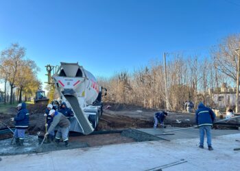 El municipio de Cañada de Gómez avanza con la pavimentación de calle Oroño en la zona norte