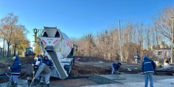 El municipio de Cañada de Gómez avanza con la pavimentación de calle Oroño en la zona norte