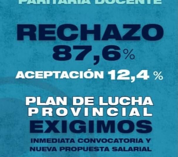 Con un 87% de desaprobación, SADOP Rosario rechazó la oferta salarial del Gobierno de Santa Fe y anticipa un plan de lucha