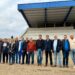 El intendente Chale recibió al gobernador para recorrer obras en Sport Club Cañadense