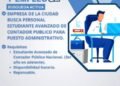 EMPRESA DE LA CIUDAD BUSCA PERSONAL ESTUDIANTE AVANZADO DE CONTADOR PUBLICO PARA PUESTO ADMINISTRATIVO