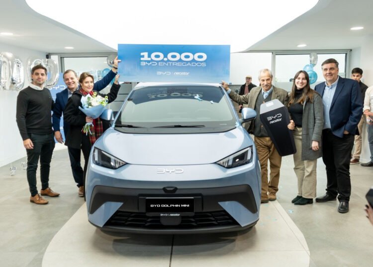 BYD marca un nuevo hito en Argentina: alcanza las 10.000 unidades vendidas