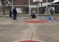 La Municipalidad de Cañada de Gómez continúa con los trabajos del playón deportivo ubicado en calle Balcarce