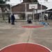 La Municipalidad de Cañada de Gómez continúa con los trabajos del playón deportivo ubicado en calle Balcarce