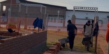 Cañada de Gómez: Comenzó la construcción de una nueva aula en la Escuela Rafael Figueroa