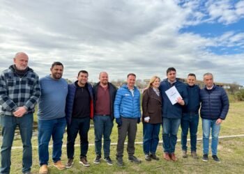 Matías Chale firmó convenios para concretar nuevas obras en Cañada de Gómez
