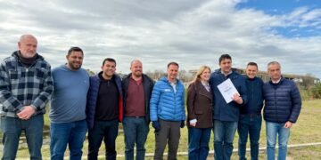 Matías Chale firmó convenios para concretar nuevas obras en Cañada de Gómez