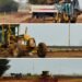 Continúa la obra de la nueva rotonda en el ingreso a Cañada de Gómez desde la Autopista