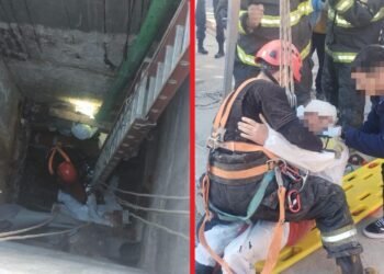 SANTA FE: BOMBEROS ZAPADORES SANTAFESINOS LOGRARON RESCATAR DESDE UN POZO PROFUNDO A UN OPERARIO DE LA CONSTRUCCIÓN
