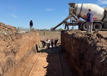 CAÑADA DE GÓMEZ: AVANZAN LAS OBRAS HÍDRICAS COMPLEMENTARIAS DE LA ROTONDA DE ACCESO A LA CIUDAD