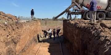 CAÑADA DE GÓMEZ: AVANZAN LAS OBRAS HÍDRICAS COMPLEMENTARIAS DE LA ROTONDA DE ACCESO A LA CIUDAD