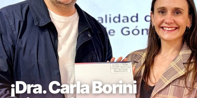 La Municipalidad de Cañada de Gómez recibió a la Dra. Carla María Borini Etichetti como Ciudadana Distinguida de la ciudad
